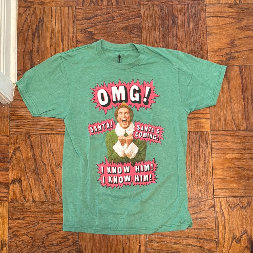 ELF Green Festive Short Sleeve Tee